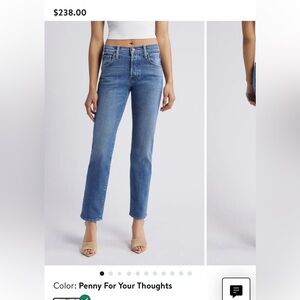 Mother Denim Brand New Jeans Size 27 NWWT The Hiker Hover Straight Leg